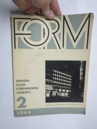 Form - Svenska Slöjdförenings tidskrift 1944 nr 2