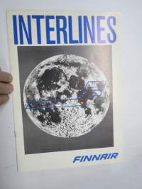 Finnair Interlines 1969 nr 3-4 -tiedotuslehti / asiakaslehti
