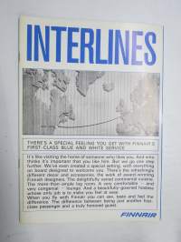 Finnair Interlines 1971 May -tiedotuslehti / asiakaslehti