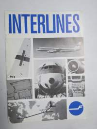 Finnair Interlines 1969 nr 1-2 -tiedotuslehti / asiakaslehti