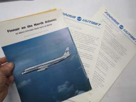 Finnair on the North Atlantic (reprint from  Esso Air World vol 21 nr 5) + 2 kpl Finnair Uutiset 1969