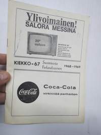 Kiekko 67 Suomisarja 1968-69 jääkiekkokausi / vuosikirja