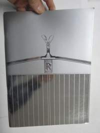 Rolls-Royce Silver Spur, Corniche, Silver Spirit -myyntiesite, englanninkielinen