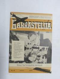 Harrastelija 1946 nr 8, Sähköharrastelua, 2-putkinen vaihtovirtakone, Ukko-Pekan rakennusselostus, Pöytälamppu hillopurkista, Puun polttokoristelu, Guglielmo Marconi