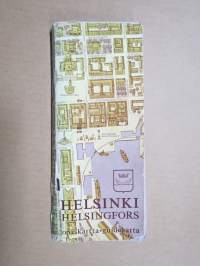 Helsinki opaskartta 1973, erilliset kartat 2 kpl, katu- ja paikannimistö (osoiteluettelo) kansiossa