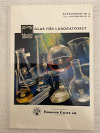 Glas för laboratoriet, supplement nr 2 - Rudolph Grave Ab - Schott Mainz / Jenaer Glas -saksalainen laboratoriolasien luettelo