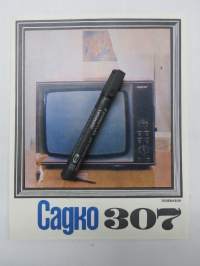 Садко 307 телевизор - Sadko televisio -neuvostoliittolainen 1970-luvun myyntiesite