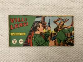 Villi Länsi 1961 nr 2 Kapteeni Miki Urhea puolustus -comics