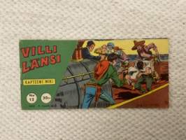 Villi Länsi 1962 nr 12 Kapteeni Miki Rosvolaivan kapteeni -comics