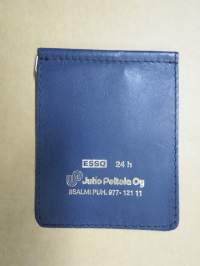Esso 24 H Juho Peltola Oy - Iisalmi -setelikotelo, mainoslahja