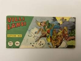 Villi Länsi 1962 nr 13 Kapteeni Miki Murhenäytelmä karjatilalla -comics