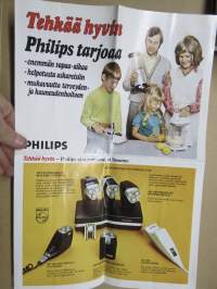 Philips kodinkoneet -myyntiestie 1960/70-lukujen taitteesta