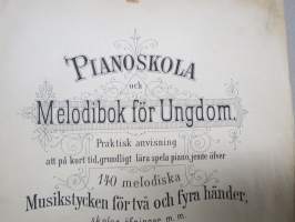 Pianoskola - Melodibok för ungdom. Praktisk anvisning att på kort tid, grundligt lära spela piano, jemte öfver 140 melodiska Musikstycken för två och fyra händer...