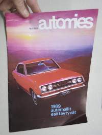 Automies 1969 nr 1 -asiakaslehti; Toyota & Citroen mallit 1969