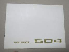 Peugeot 504 1969 -myyntiesite
