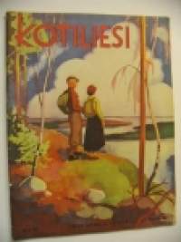 Kotiliesi 1938 nr 10 toukokuu  Kansikuva Martta Wendelin. Kaisa Kallio 60 v Pojasta polvi muuttuu- artikkeli vuodelta 1938. Ajankuvaa ja mainoksia toukokuu 1938