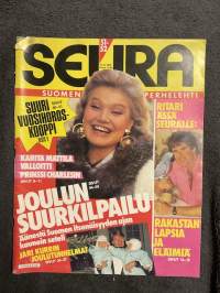 Seura 1986 nr 51-52 Karita Mattila, Ritari Ässä / David Hasselhoff, Jari Kurrin joulutunnelmat, Paavo Nurmi - televisionäytelmä