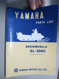 Yamaha SL300C 1973? Snowmobile parts list -moottorikelkka, varaosaluettelo