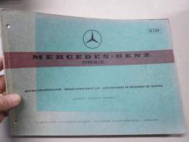 Mercedes -Benz Type M121, 10029, Motor Ersatzteilliste Ausgabe C, Stand von Dezember 1966 - Spare parts list edition C, as per December 1966 -varaosaluettelo