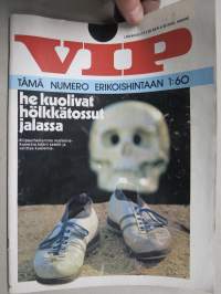 Vip 1973 nr 10, Autokaupan kiemuroita, Matti Viherjuuri,  Kristian Runberg - kuvia Katajanokalta, Lemmenjoen miehet; Kimmo Kaivanto, Kuolema tulee hölkäten, ym.