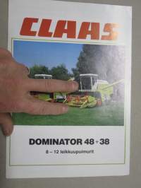 Claas Dominator 48 + 38 8-12 leikkuupuimuri -myyntiesite