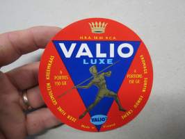 Valio Luxe -Valio juustoetiketti