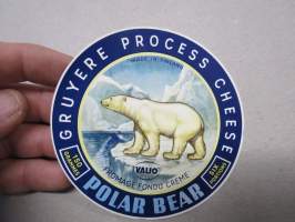 Polar Bear -Valio juustoetiketti