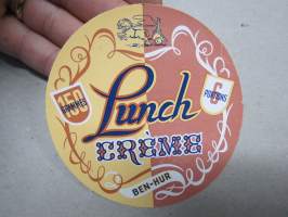 Lunch Creme - Ben-Hur -Valio juustoetiketti / vientietiketti