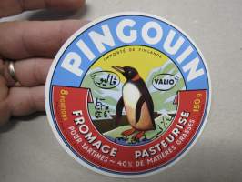 Pingouin -Valio juustoetiketti / vientietiketti