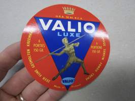 Valio Luxe -Valio juustoetiketti / vientietiketti