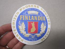 Finlandia, Reinh. Smeds & Co Oy -Valio juustoetiketti / vientietiketti