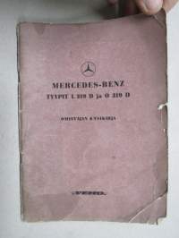 Mercedes-Benz tyypit L 319 D ja O 319 D -käyttöohjekirja
