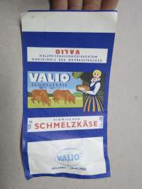 Valio Schmelzkäse -juustoetiketti