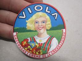 Valio Viola Smeerkaas -juustoetiketti