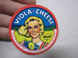 Valio Viola-Cheese -juustoetiketti