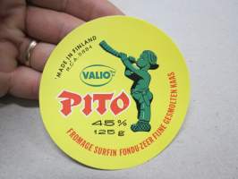 Valio Pito -juustoetiketti