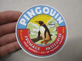 Valio Pingouin -juustoetiketti