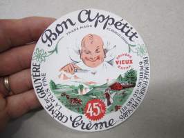 Valio Bon Appetit -juustoetiketti
