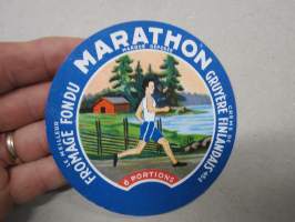 Valio Marathon -juustoetiketti
