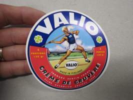 Valio Creme de Gruyere -juustoetiketti