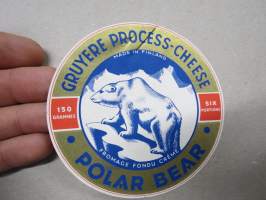 Valio Polar Bear Cheese -juustoetiketti