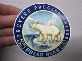 Valio Polar Bear Cheese -juustoetiketti