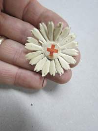 SPR - Punainen Risti, kukka -osallistujamerkki