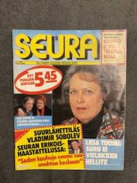 Seura 1985 nr 10, Helsinki on  vakoilijoiden paratiisi, Eppu Normaalin voimakaksikko, Eija Ahvo ja Susanna Haavisto, delfiinit saapuvat