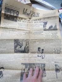 Le Jour - L´echo de Paris 28.11.1939 -sanomalehti, sisältää uutisointia mm. Suomen armeijan liikekannallepanosta ym.
