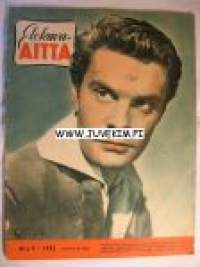 Elokuva-Aitta 1952 nr 9 (Louis Jourdan), Helge Ranin, koomikko Reino Valkama. Salaisuuksien talo -leffan esittely.