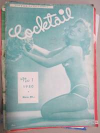 Cocktail 1950 nr 1 Novelli- ja pilalehti, pin-up kuvia ym. -aikuisviihdelehti / adult graphics magazine