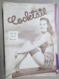 Cocktail 1949 nr 16 Novelli- ja pilalehti, pin-up kuvia ym. -aikuisviihdelehti / adult graphics magazine