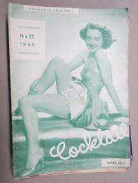 Cocktail 1949 nr 22 Novelli- ja pilalehti, pin-up kuvia ym. -aikuisviihdelehti / adult graphics magazine