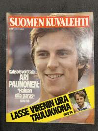 Suomen Kuvalehti 1977 nr 31, Ari Paunonen, Lasse Virenin ura taulukkona, Jorma Hynninen